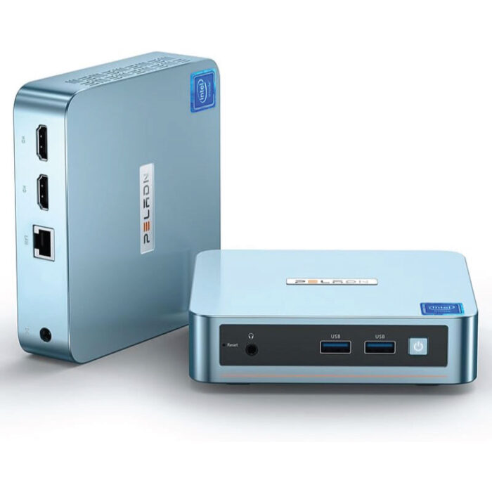 PELADN WI-4 Mini PC, Intel 11th Gen N5095(up to 2.9GHz) Win11 Pro, 16GB DDR4, 512GB SSD, Small Desktop PC with 4K HD, BT4.2, Dual HDMI Ports, 2.4G/5G WiFi, and Gigabit Ethernet Support