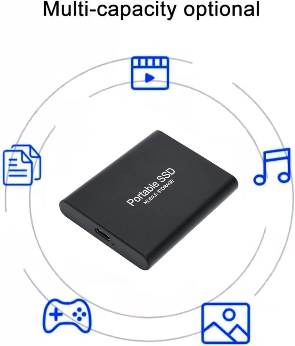 External Solid State Drive，External Hard Drive 16TB Portable Hard Drive External Hard Drive High Speed USB 3.1 External HDD 16TB for Mac, PC, Laptop - Image 2