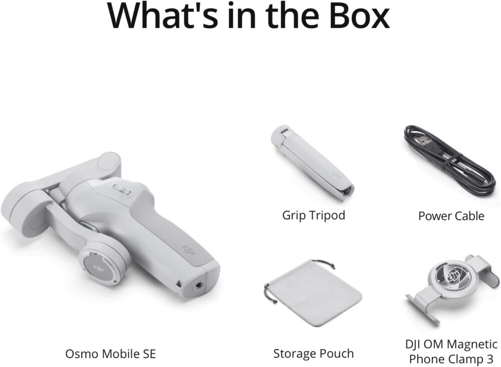 DJI Osmo Mobile SE, 3-Axis Phone Gimbal, Portable and Foldable, Gimbal Stabilizer for iphone, Andriod, ShotGuides, ActiveTrack 6.0, Vlogging Stabilizer for Youtube, TikTok, Travel - Image 2