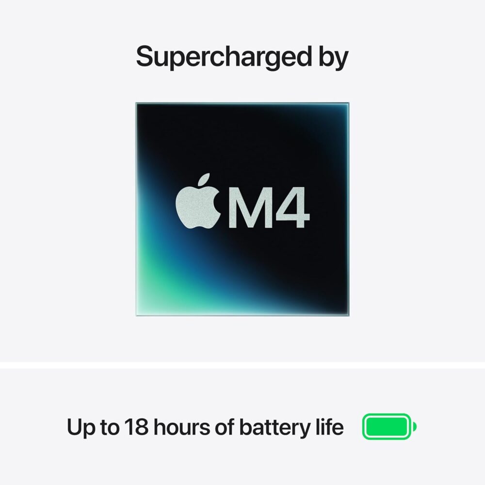 Apple 2025 MacBook Air (13-inch, Apple M4 chip with 10-core CPU and 10-core GPU, 16GB Unified Memory, 512GB) - Sky Blue;Arabic/English - Image 4