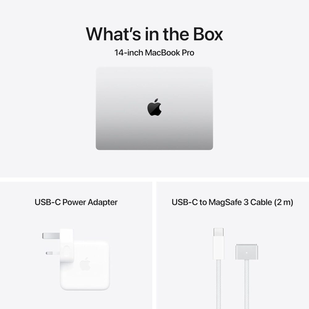 Apple 2024 MacBook Pro (14-inch, Apple M4 chip with 10-core CPU and 10-core GPU, 16GB Unified Memory, 512GB) - Silver - Image 6