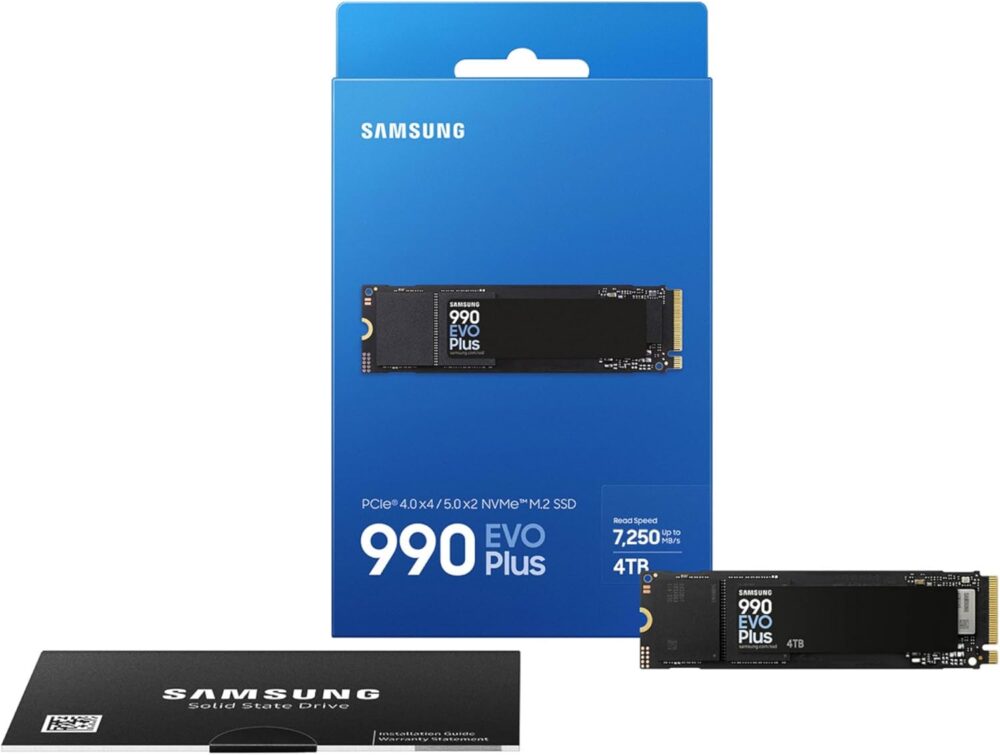 SAMSUNG 990 EVO Plus SSD 4TB, PCIe 4.0 x4 M.2 2280, Speeds Up-to 7,250MB/s, Upgrade Storage for PC/Laptops, HMB Technology and Intelligent Turbowrite (MZ-V9S4T0B/AM) - Image 2