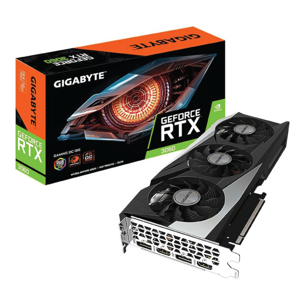 GIGABYTE GeForce RTX 3060 Gaming OC 12G (REV2.0) Graphics Card, 3X WINDFORCE Fans, 12GB 192-bit GDDR6, GV-N3060GAMING OC-12GD REV2.0 Video Card