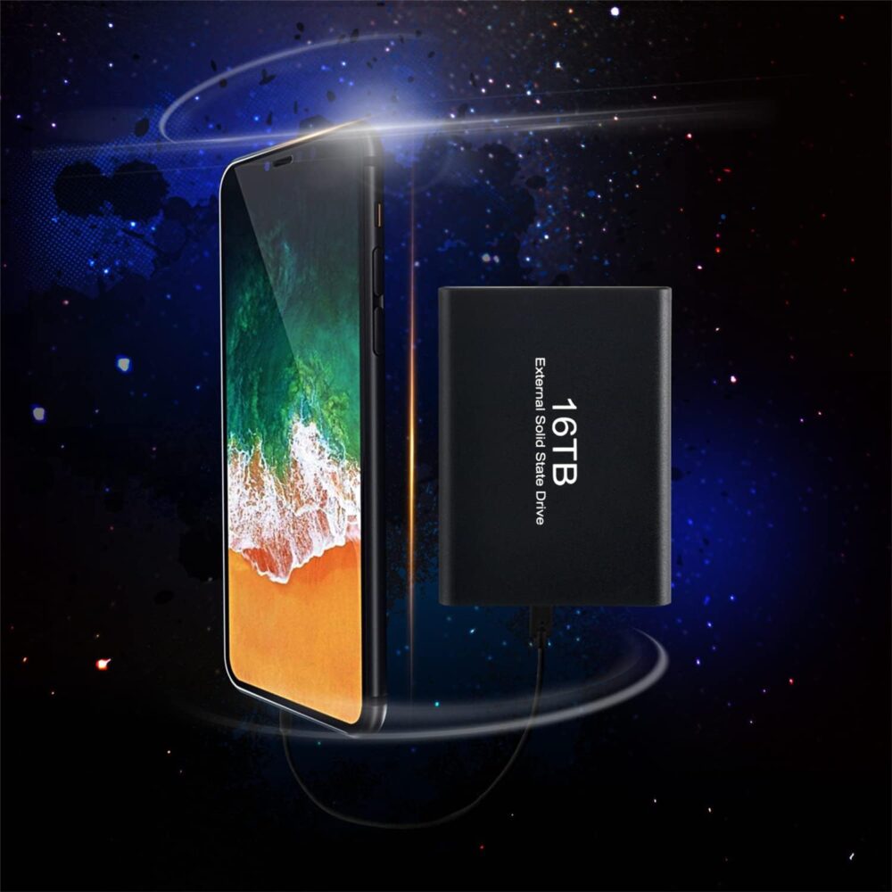 External Solid State Drive，External Hard Drive 16TB Portable Hard Drive External Hard Drive High Speed USB 3.1 External HDD 16TB for Mac, PC, Laptop - Image 4