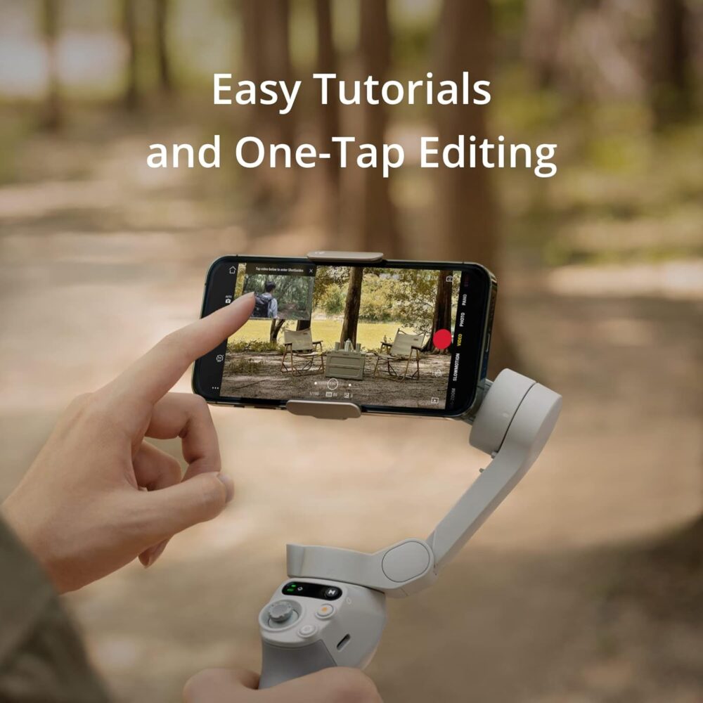 DJI Osmo Mobile SE, 3-Axis Phone Gimbal, Portable and Foldable, Gimbal Stabilizer for iphone, Andriod, ShotGuides, ActiveTrack 6.0, Vlogging Stabilizer for Youtube, TikTok, Travel - Image 3