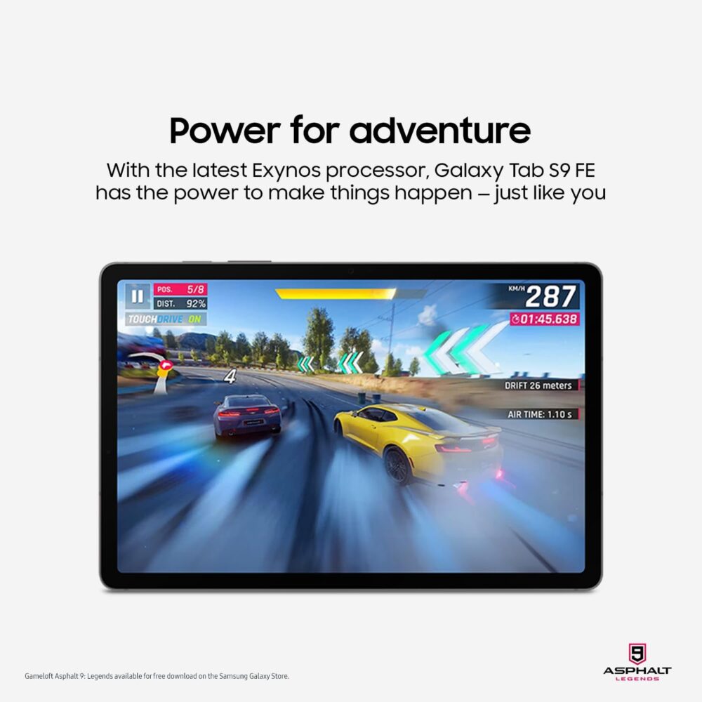 Samsung Galaxy Tab S9 FE 10.9” 128GB WiFi Android Tablet, Large Display, Long Battery Life, Powerful Processor, S Pen, 8MP Camera, Lightweight Durable Design, Expandable Storage,US Version, 2023, Mint - Image 4