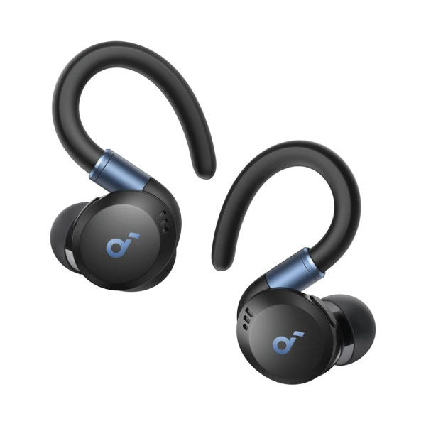 soundcore Sport X20 by Anker, True-Wireless Workout Earbuds, Rotatable and Extendable Ear Hooks, Noise Cancelling, Deep Bass, IP68 Waterproof, Sweatproof, Dustproof, 48H Play, Sport Earbuds