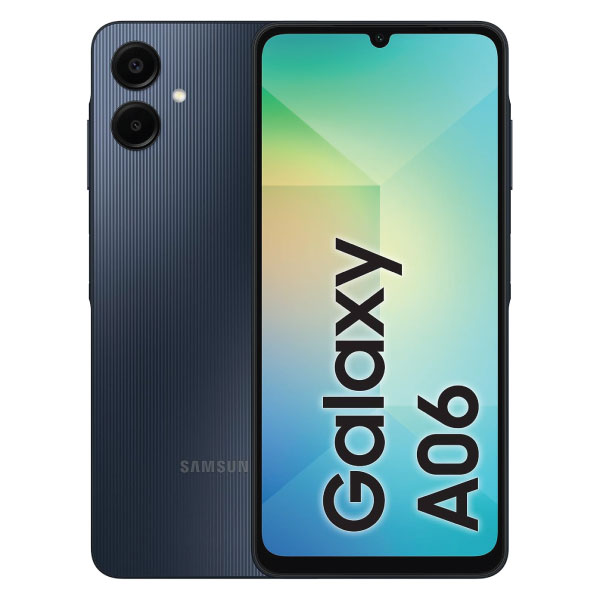 Samsung Galaxy A06 LTE, Android Smartphone, Dual SIM Mobile Phone, 4GB RAM, 64GB Storage, Black (UAE Version)