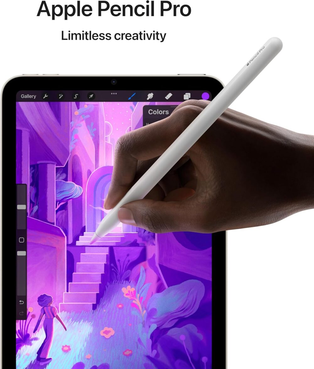 Apple iPad Mini (A17 Pro): Apple Intelligence, 8.3-inch Liquid Retina Display, 128GB, Wi-Fi 6E + 5G Cellular, 12MP Front/12MP Back Camera, Touch ID, All-Day Battery Life — Blue - Image 4