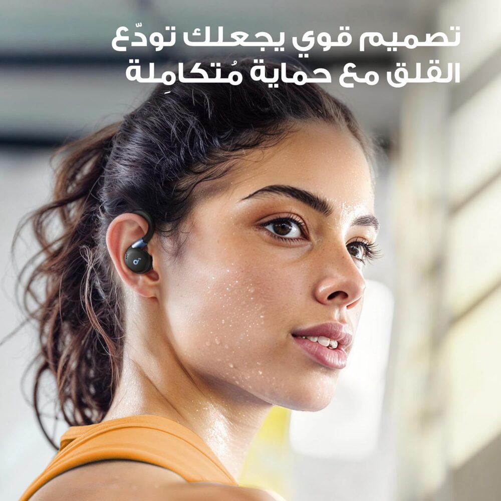 soundcore Sport X20 by Anker, True-Wireless Workout Earbuds, Rotatable and Extendable Ear Hooks, Noise Cancelling, Deep Bass, IP68 Waterproof, Sweatproof, Dustproof, 48H Play, Sport Earbuds - Image 4