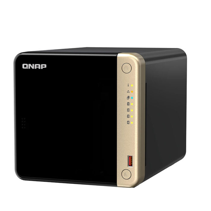 QNAP TS-464-8G-US 4 Bay High-Performance Desktop NAS with Intel Celeron Quad-core Processor, M.2 PCIe Slots and Dual 2.5GbE (2.5G/1G/100M) Network Connectivity (Diskless)