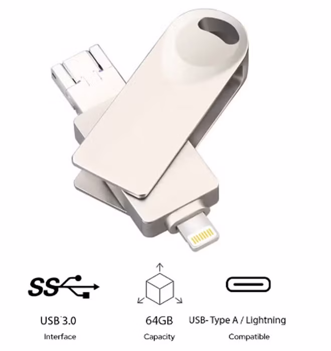 4-In-1 U Disk 3.0 USB Flash Drive | 64 GB