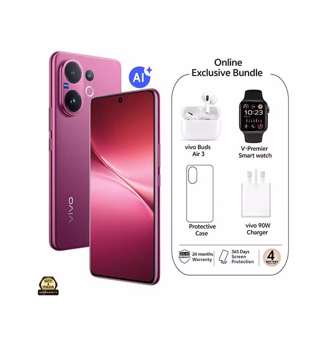 V60 AI Dual SIM 5G Berry Purple 12GB RAM 256GB