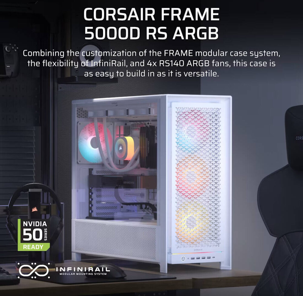 Corsair FRAME 5000D RS ARGB High-Airflow Mid-Tower PC Case - Image 2