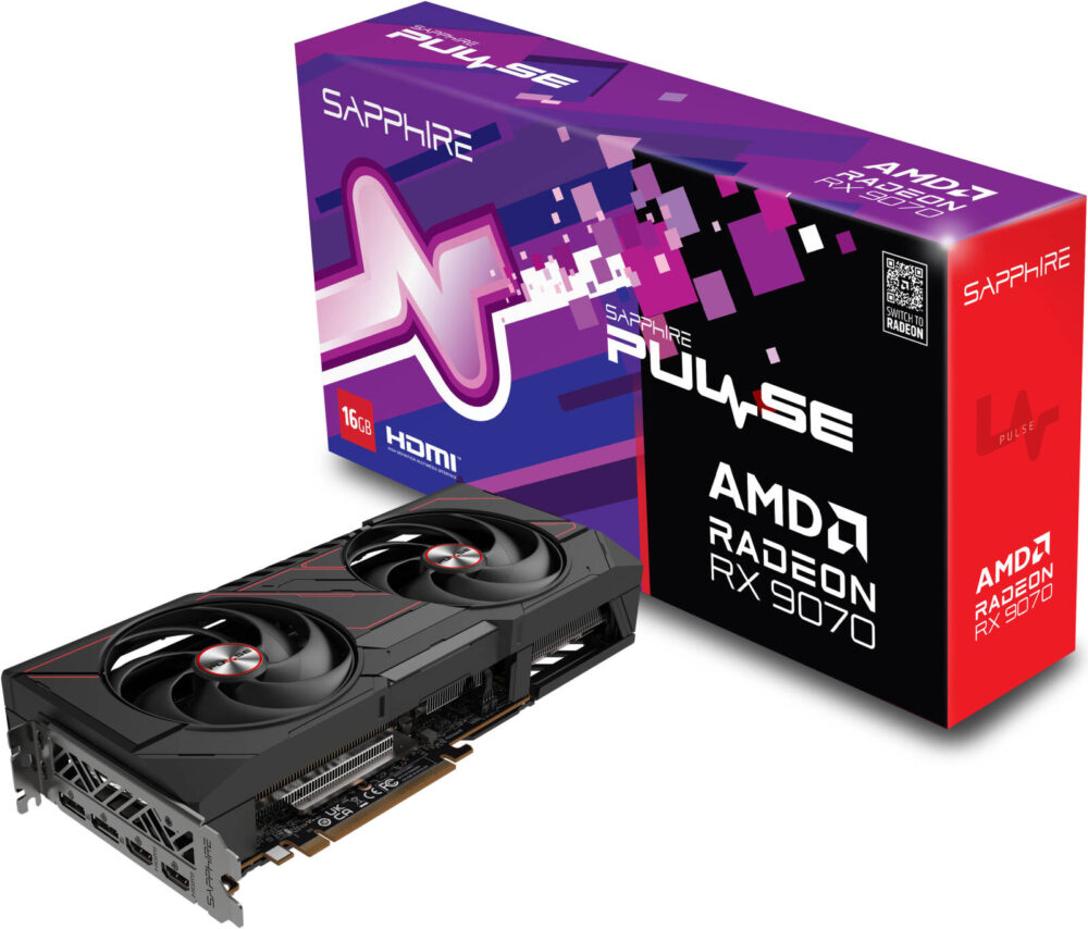 SAPPHIRE PULSE AMD Radeon RX 9070 Graphics Card, 16GB