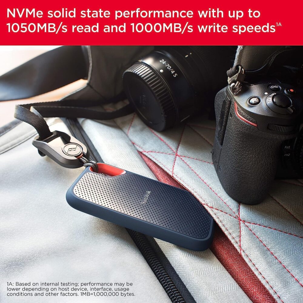 SanDisk 8TB Extreme Portable SSD – Up to 1050MB/s, USB-C - Image 3